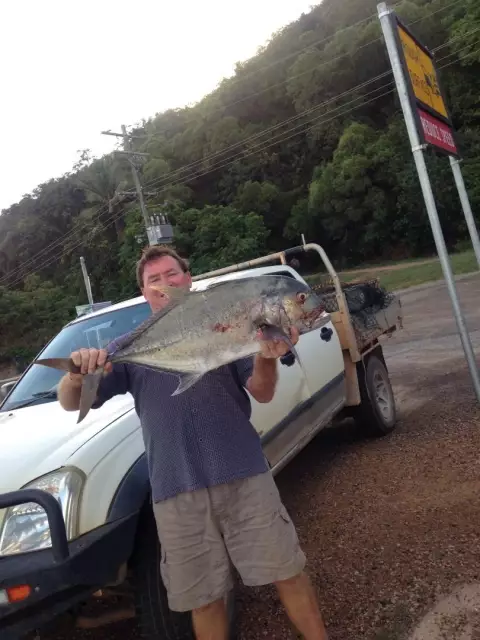 Cousin Brett in Cooktown AGAIN. 85cm GT 26/11/2017.