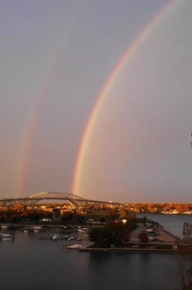 A rainbow sunrise a few days ago