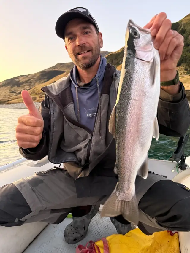 A big rainbow trout