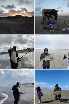 Camping and fishing on the mighty 90 Mile Beach