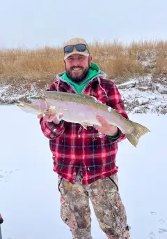 Idaho rainbow on the ice!